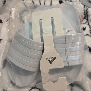 Adidas Light Blue/Gray Slide Sandals